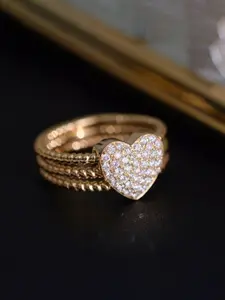 Elegant S925 Silver Heart Ring with Cubic Zirconia, Perfect Valentine Gift, Ideal for Wedding or Anniversary Party Jewelry