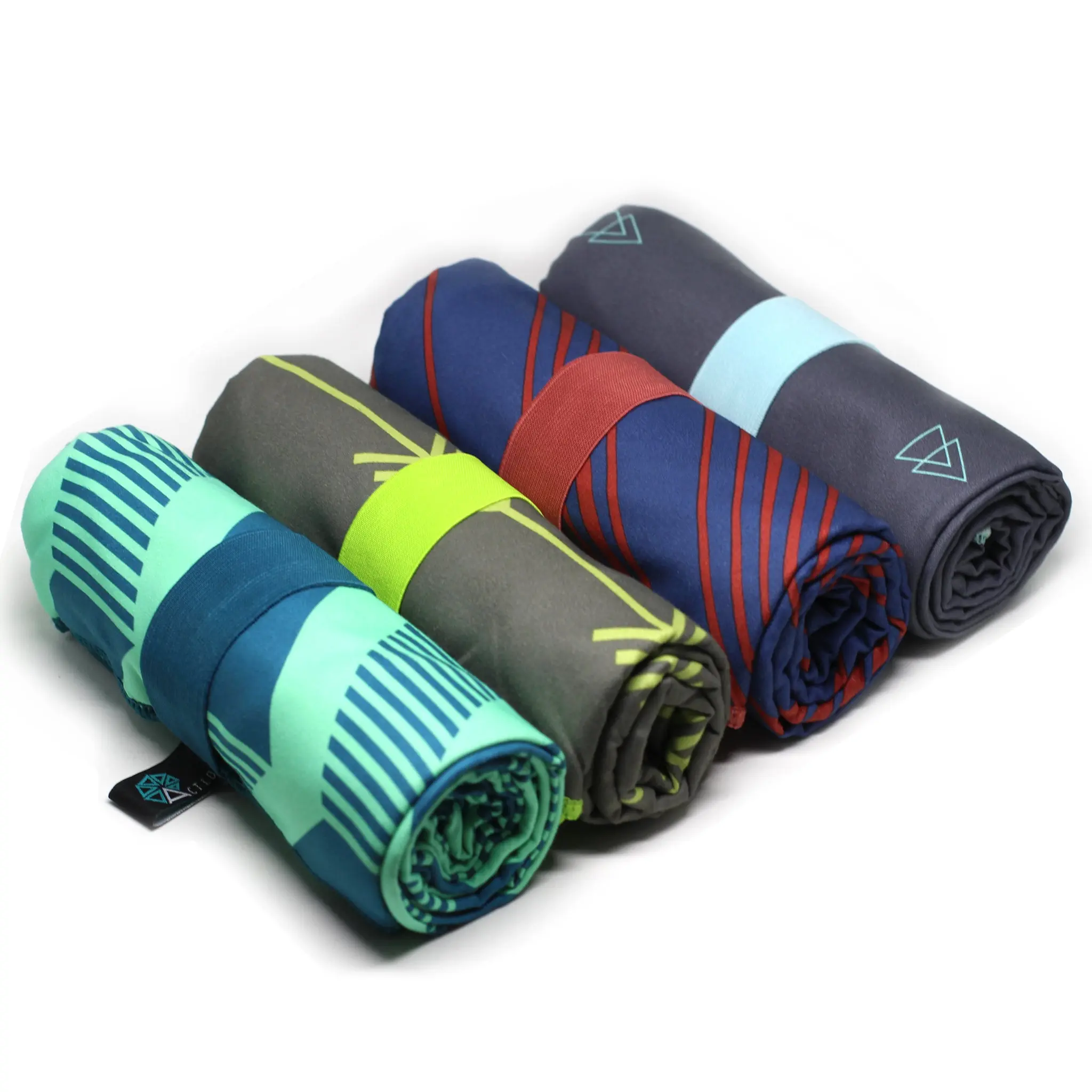 Acteon Beach Towel Four Pack - Microfiber Towels for Everyday Use, Reusable & Lightweight, 30"x64", Anti-Bacterial, Quick Dry, Absorbent, Recyclable