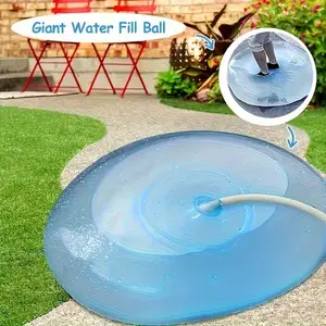 Oversized Transparent Water-Filled Bubble Ball, Leak-Proof TPR Ball, Outdoor Yard Beach Water Supplies, Pool Float