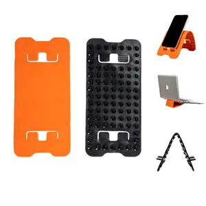 Flexible Silicone & Aluminum Phone Holder Stand – Bendable, Foldable & Adjustable Universal Anti-Slip Mount for Phones, Tablets & Laptops, Portable Desktop Stand for Home, Office & Travel