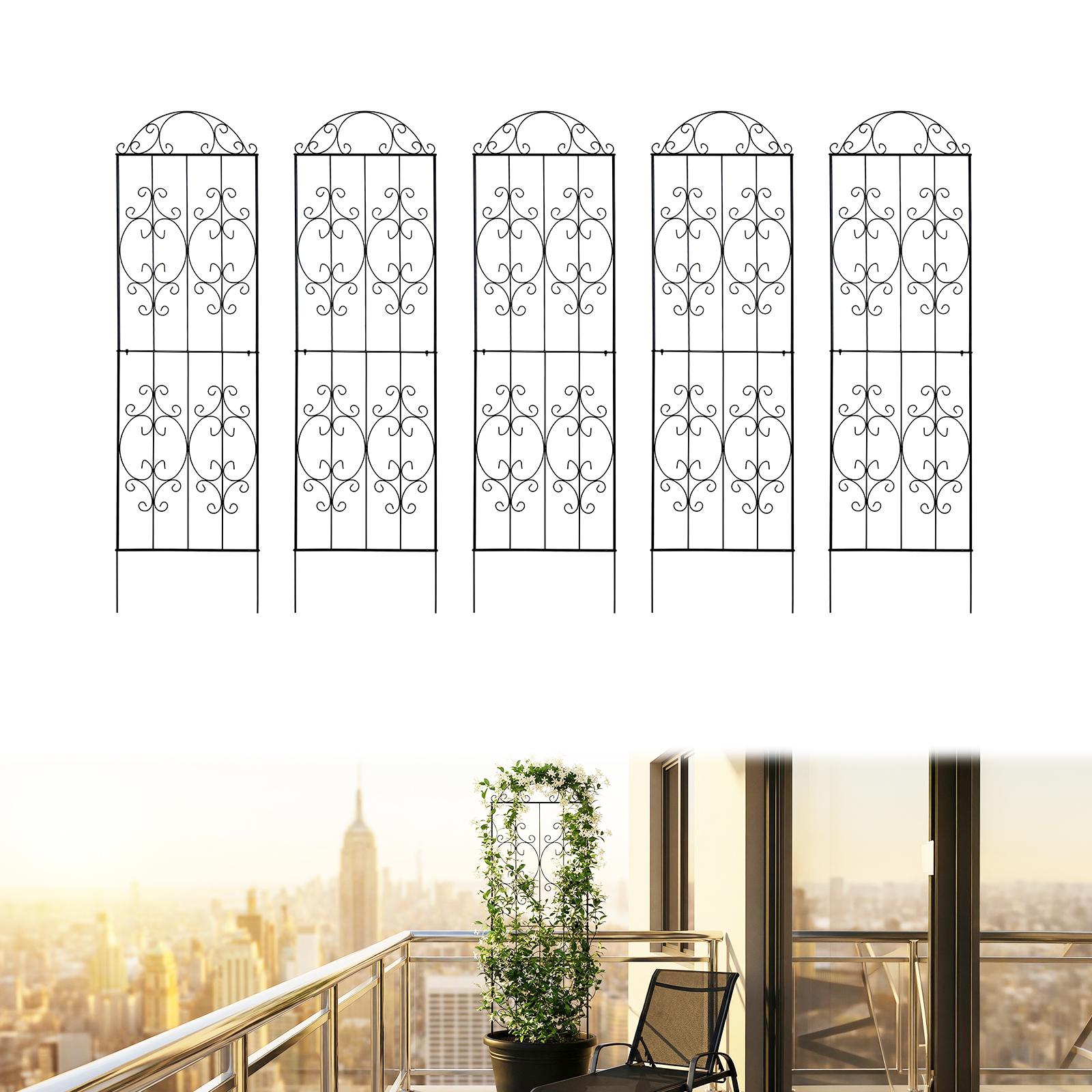 Arifaro Garden Trellis 2 Pack 80 Inch.H x 22 Inch.W Heavy-Duty Climbing Plant Trellis Metal Plant Supports Suitable Supporting Climbing Plants Outdoor, Roses, Vegetables, Vines, Flowers Arifaro Garden Trellis 2 Pack 80 Inch.H x 22 Inch.W Heavy-Duty Climbing Plant Trellis Metal Plant Supports Suitable Supporting Climbing Plants Outdoor, Roses, Vegetables, Vines, Flowers