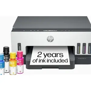 HP Smart Tank 7001 Wireless All-in-One Ink Tank Printer, Scanner, Copier with 2 Years of Ink Included, Best-for-Home Office, Cartridge-Free Refillable, AI-Enabled (28B49A)