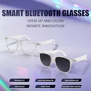 Smart Bluetooth Glasses for Women Man Open Ear Audio Eyewear Clear Lens Talking Music Christmas gift
