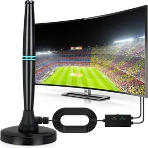2026 4K 1080P High Gain TV Antenna, Indoor Outdoor Digital TV Antenna for Clear HD Reception, Ideal for Home Entertainment