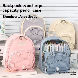 1PC Multifunctional Pencil Case Backpack, Pencil Bag, Large Capacity School Supplies Organizer, Stylish Student Stationery Box for Kids