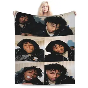 Ultra-Soft Flannel Blanket, Creatively Designed Warm Comfortable Home Décor for Living Room & Travel, Versatile Textile Gift for Family
