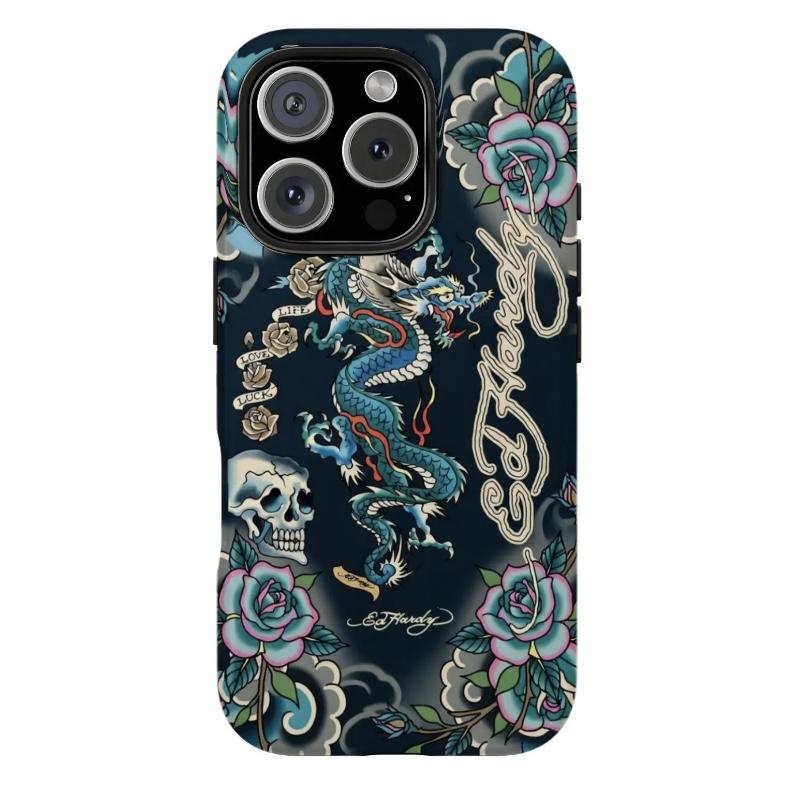 Vintage Skull Leopard Tattoo iPhone CaseAesthetic Y2k Trendy Tiger Collage PhoneCasefor iPhone 16/15/14/13/12/11/17 ProMax Plusfor Samsung phones, suitable for both men andwomen, Perfect Gift for Women Men.A gift for the fans  W9