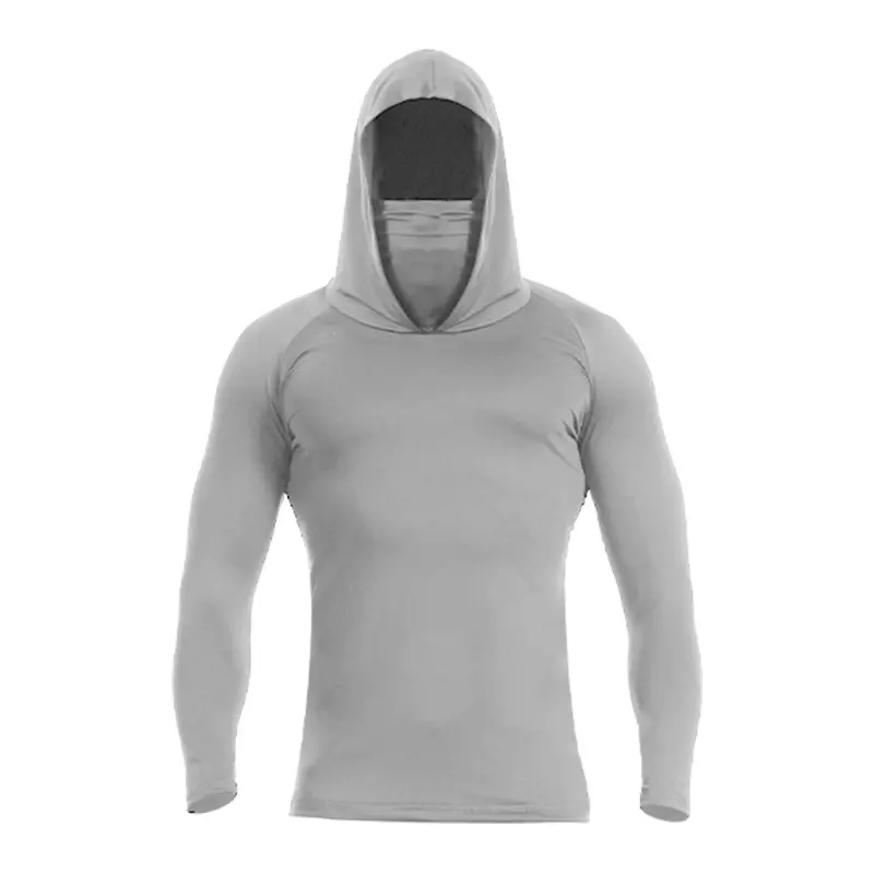 Ice silk sunscreen suit, fishing suit with mask