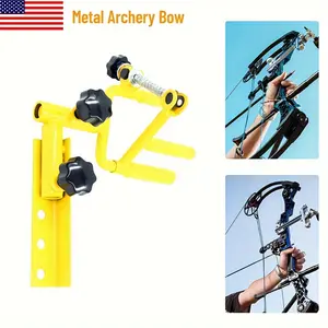 Universal Metal Bow Vise 360 Degree Adjustable Archery Combo Compound Hunt Tool