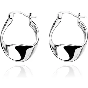 Earrings Silver Hoop Earrings for Women Small Huggie Hoops, Lightweight Chunky Hoops, Hypoallergenic Nickel-Free Elegant Everyday Jewelry, Dainty Silver Earrings for Gifts