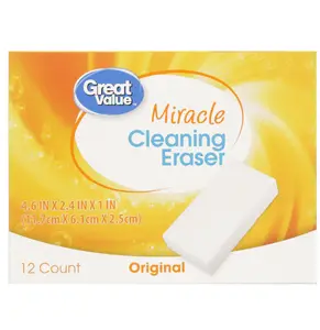 Great Value Original Miracle Cleaning Eraser, 12 Count