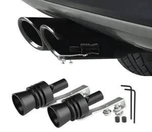 2PCS XL Turbo Whistle for Exhaust -Aluminum Alloy Universal Fit - Creates DeepTurbo Roar Sound for Cars/Trucks  Easy Install No Tools Needed