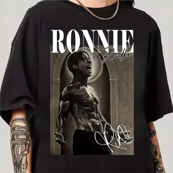 Black Falling in Reverse T-Shirt with Ronnie Radke Signature and Band Logo - Iconic Unisex Music Merch