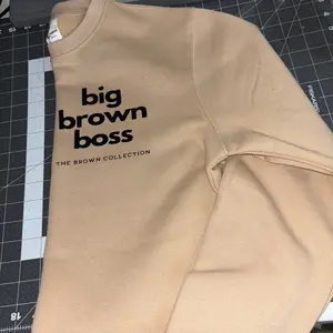 Big Brown Boss Crewneck Pullover Sweatshirts