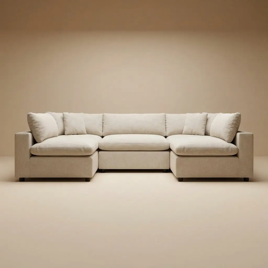 Laurel Ivory Velvet Modular Sofa