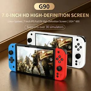 G90 Retro Compact Portable Handheld Console with 7.0-inch HD IPS Screen, 3D Buttons and Dual Joystick, Perfect Birthday or Holiday Gift, Handheld Gaming Device