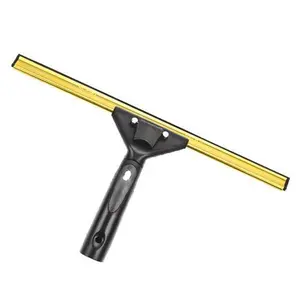 Ettore Super System Brass Squeegee Complete with Swivel Handle Brass Channel Ergonomic Design Quick Release Non-Slip Grip for Ultimate Comfort