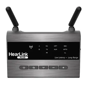 Alango HEARLINK-PLUS Hear Link Plus Bluetooth Assistive Listening Device, Wireless TV Transmitter with Smartphone Compatibility, USB Cable Included