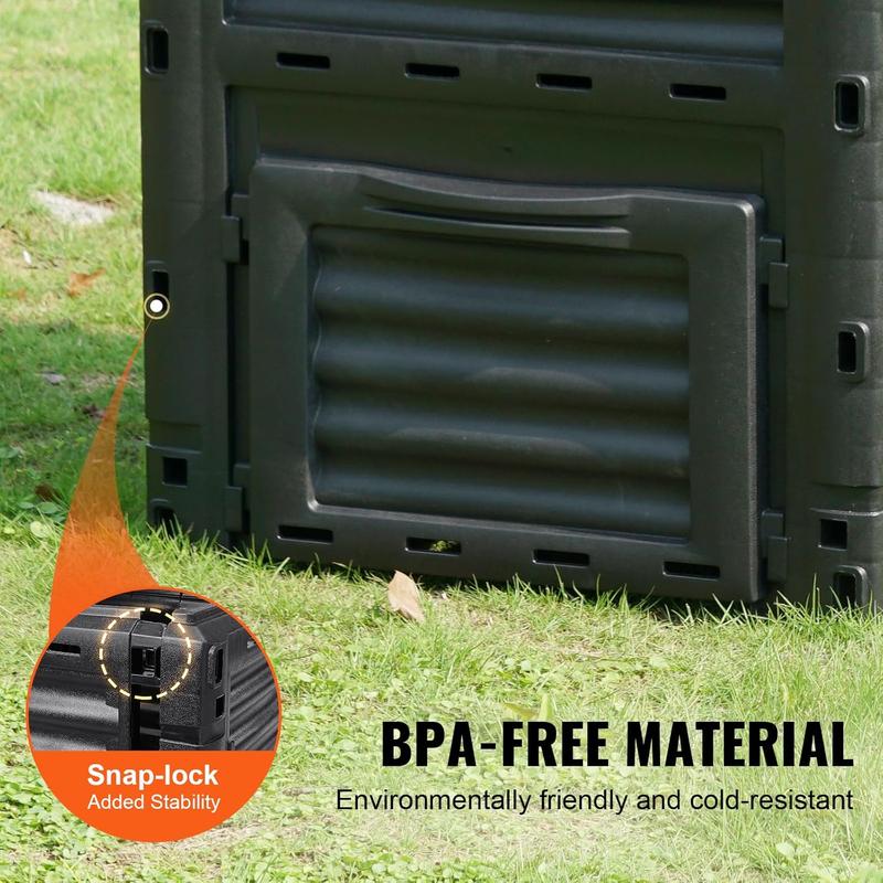 Garden Compost Bin 80 Gallon, BPA Free Composter, Large Capacity ...