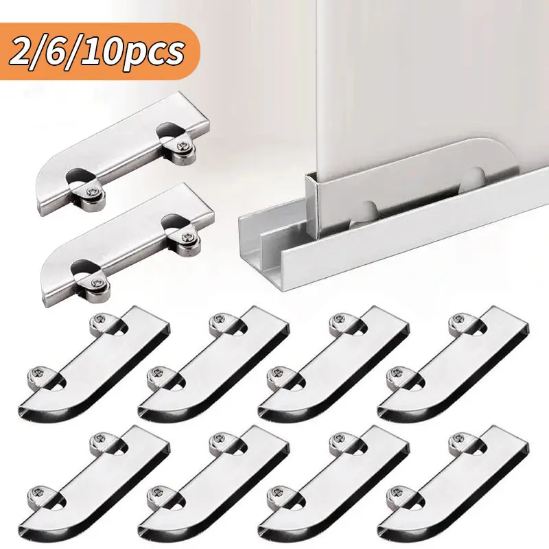 2/6/10pcs small pulleys, small glass sliding door pulleys, mobile rollers, hardware accessory clamp wheels, suitable for glass installation