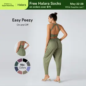 Halara U Neck Pocket Harem Casual Jumpsuit-Easy Peezy Edition #SwimWeek