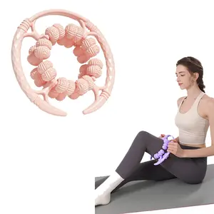 Ring-Shaped 32 Node Leg Roller - Deep Tissue Massage for Post-Workout Comfort, Sports Recovery Tool for Sore Muscles, Portable for Home/Gym Use