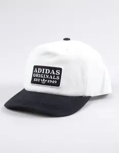 ADIDAS  Mens Originals Utility Patch Snapback Hat, Black  &  White