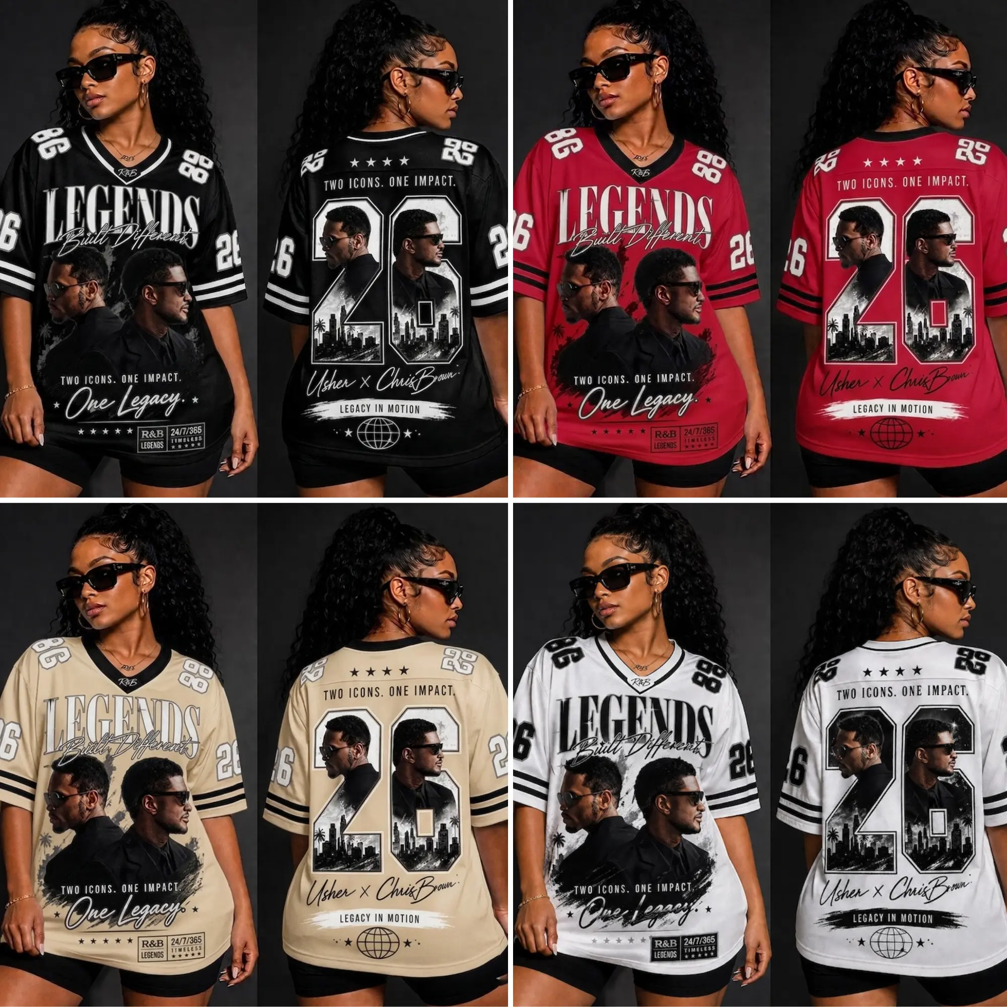 The R&B TOUR 2026 Timeless Design for Your Daily Look Football Jersey GIFT FOR FANS