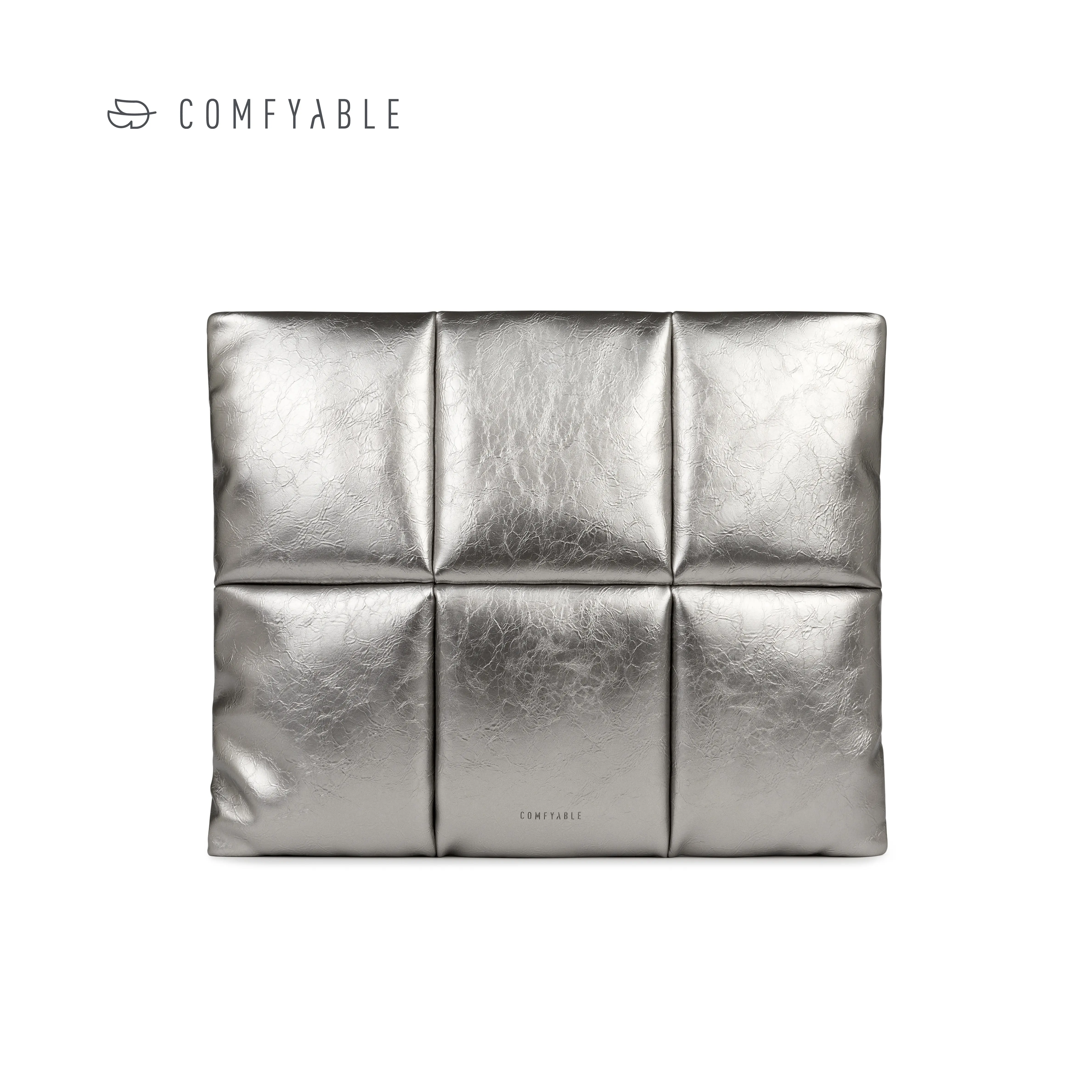 Comfyable Puffy Laptop Sleeve 13 14 Inch, Silver Puffer Laptop Carrying Case, Pillow Case Compatible with MacBook Air M4, MacBook Pro M5 M4 Pro/Max, MacBook Neo A18,back to school,back to school haul