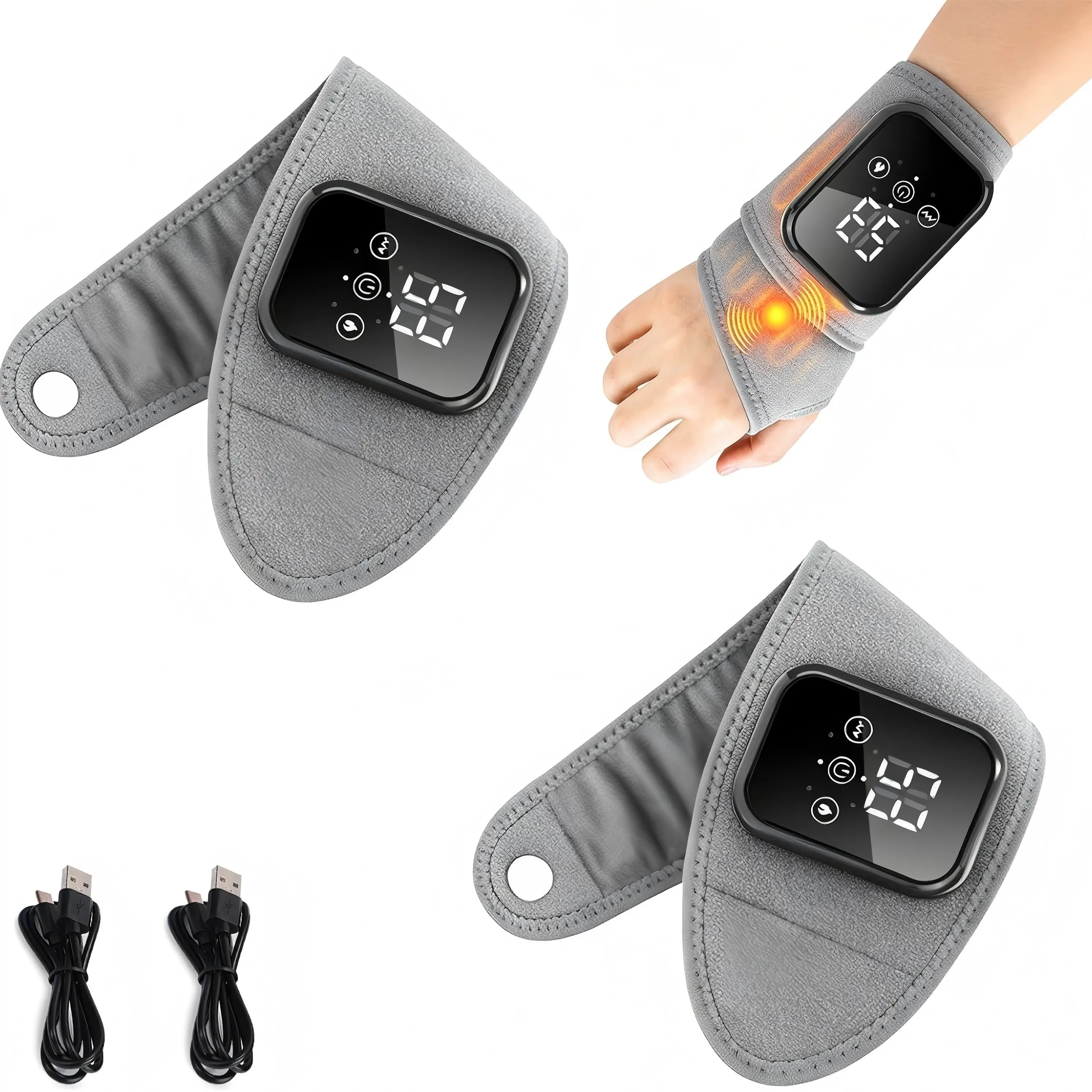 2 Pcs Gray