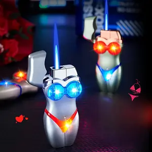 Innovative Wind-Resistant Lighter, Torch Lighter, Reusable Lighter, Jet Flame Lighter, Distinctive Present for Both Men And Women (Does Not Include Butane Fuel)