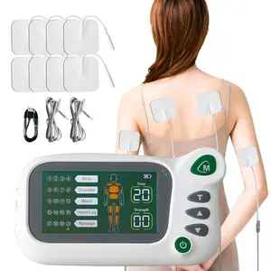 TENS EMS Multifunctional Massager,Electric Muscle Stimulator,Dual Output,20 Modes,30 Intensity Levels,Full Body Pain Relief Physical Therapy Device with 8 Electrode Pads,Rechargeable