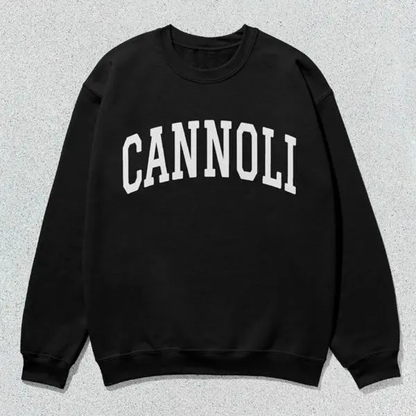 Cannoli Sweatshirt Collegiate Crewneck Sweater Unisex