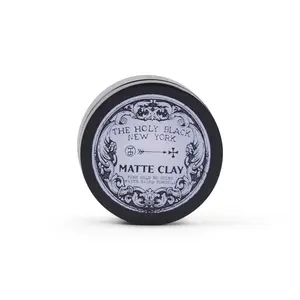 Holy Black Matte Clay Hair Pomade - Original Hair Styling Product with Versatile Application Options Haircare Gel Scent