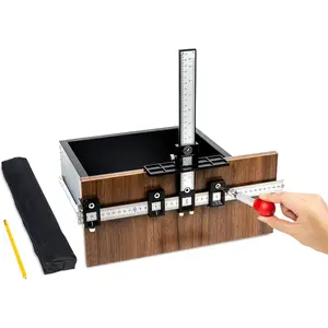 Cabinet Hardware Jig Tool -  Drilling Cabinet Handle Jig - Adjustable Cabinet Jig -  for Kitchen Handles - Jig for Handles and Pulls