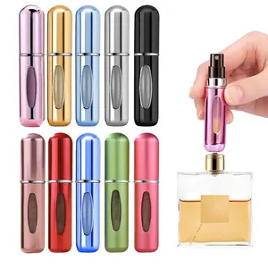 Portable Travel Perfume Atomizer, 10pcs Perfume Spray Bottle, 5ml Empty Perfume Bottle, Travel Perfume Atomizer, Refillable Perfume Bottle, Perfume Dispenser, Makeup Tools