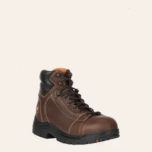 Timberland PRO Men's Titan Brown Round Alloy Toe Lace Up Work Boot