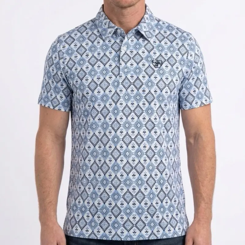 Men’s Modern Fit Aztec Print Polo