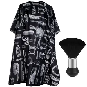 Professional Hair  Cape with  Duster Brush, Salon Barber Cape, Hair  Accessories (Floral Print)