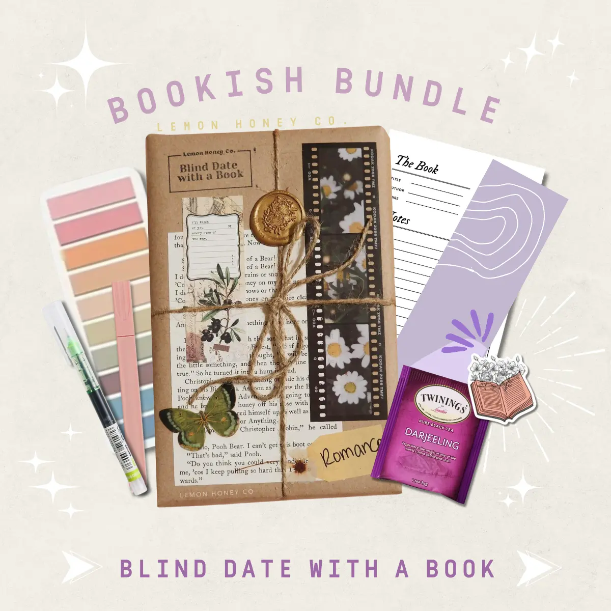 Bookish Bundle - Date with a Book | Bookish Gifts Booktok Bookstagram Thriller Fantasy Romance Sci Fi Historical Contemporary Literary