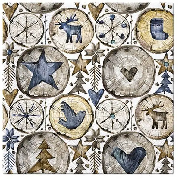 Christmas Napkins Decorative Xmas Paper Decoupage Napkin #2110