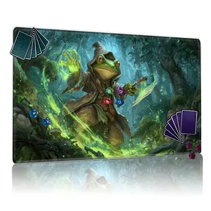 Enchanted Frog - Humanoid Forest Magic MTG Playmat - Gaming Mouse Pad - Universal Mouse Pad - 12x24in Non - Slip, Perfect for TCG/ MTG Card Games, Family Gatherings & Gift