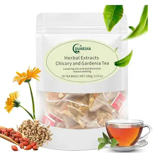 DUARIHA Chicory & Gardenia Herbal Tea – 20 Bags Natural Detox Blend | Supports Blood Sugar, Digestion, Weight & Sleep | Vegan, Sugar-Free & Caffeine-Free | Cinnamon Flavor