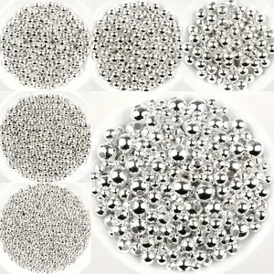 Beads for jewelry making - round beads with and without holes, DIY art tools for clothing sewing