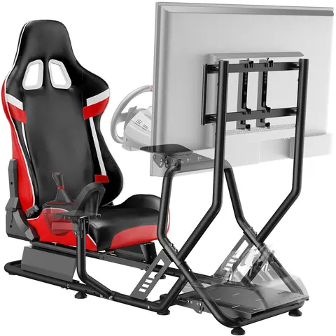 ARES WING Ergonomic Gaming Chair Racing Simulator Cockpit with Detachable Monitor Mount, 7.1" Seat Slide, Soft PU Seat Pad, PU Leather - Formula/GT Compatible with Fanatec, Thrustmaster, Logitech, Moza for PS5, PS4, Xbox, PC techvibes