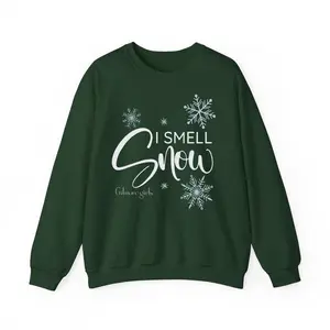 Gilmore Girl Sweatshirt, I Smell Snow Crewneck Shirt, Gilmore Girl Gift, Lorelai Gilmore, Lukes Diner, Tops, Pullover, Comfort Long Sleeve Sweatshirt