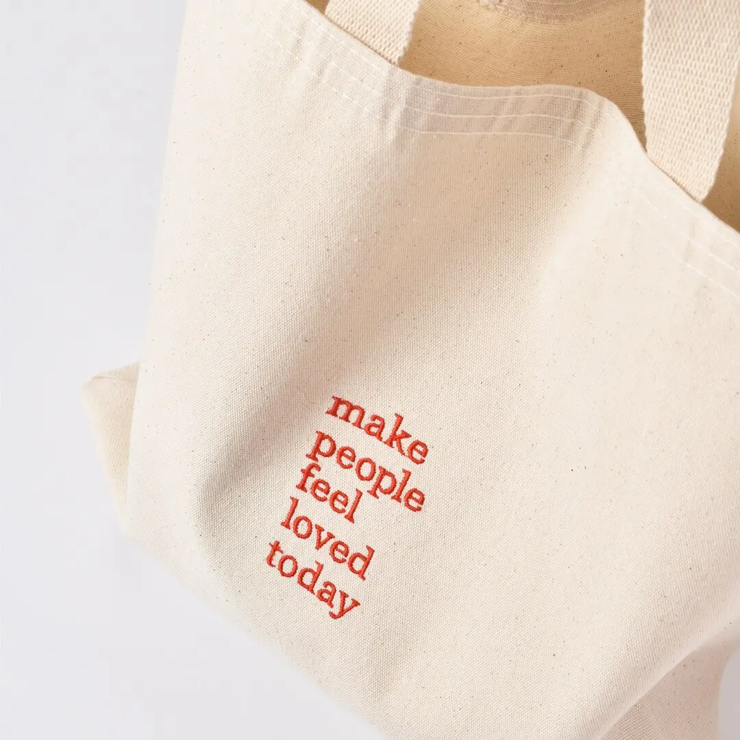 Embroidered Tote Bag Personalized Embroidery Gift/Eco Friendly/Personalized Canvas Tote Bag/Birthday Gift