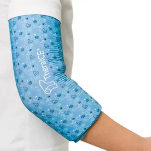 TheraICE | Hot & Cold Elbow Compression Sleeve Junior for Kids - 360° Compression, Easy to Use, Comprehensive Protection, Perfect Fit