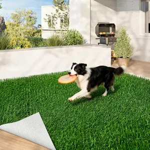 Artificial Grass Indoor Outdoor Turf Rug, 5Ft x 8Ft Soft Durable High Density Realistic Fake Grass Carpet, Pet-Friendly, Perfect for Patio, Lawn, Balcony, Weddings and Photoshoot Backdrop