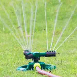 Automatic Lawn Sprinkler System, 360 Degree Rotation, Adjustable Arms, Large Coverage Area, Ideal for Outdoor Garden and Yard Use